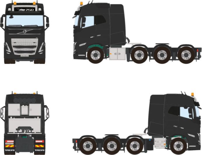 WSI 1/50 ボルボ FH5 8X4 04-2146-